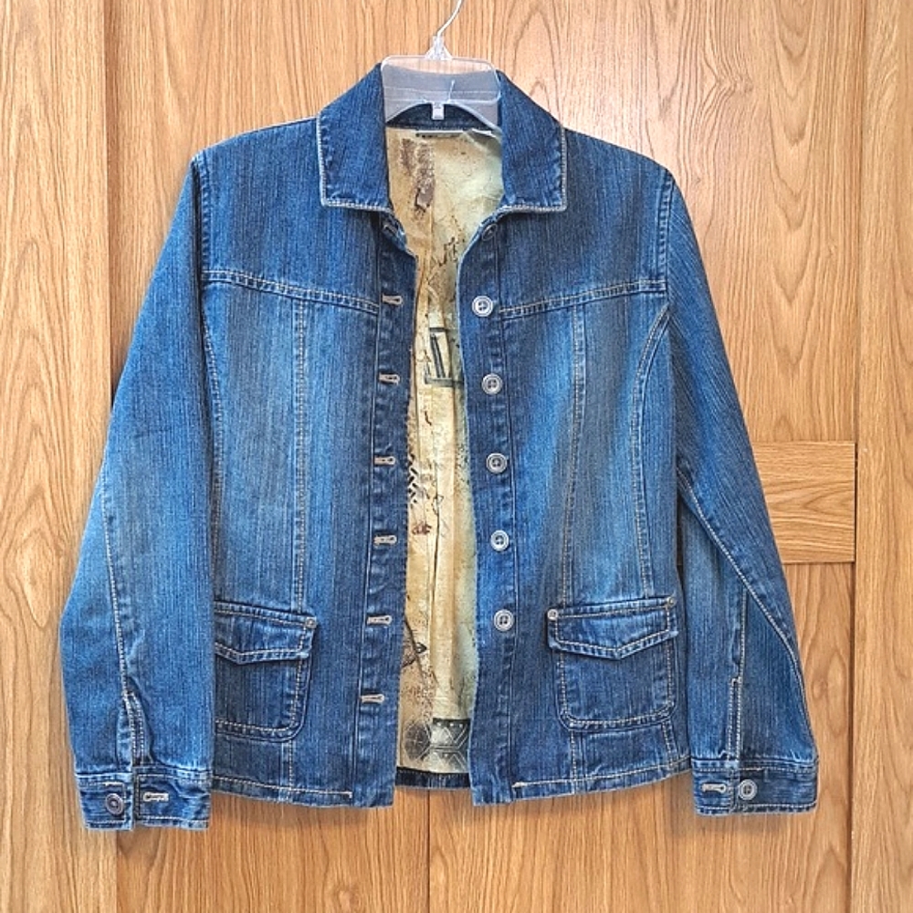 Chicos lined jean jacket